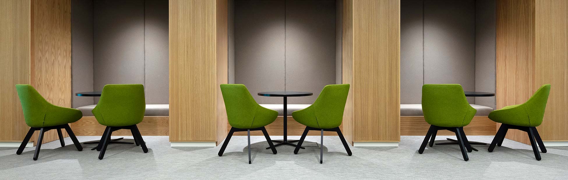 Interior seating by Bene office furniture at Wuxi Biologics